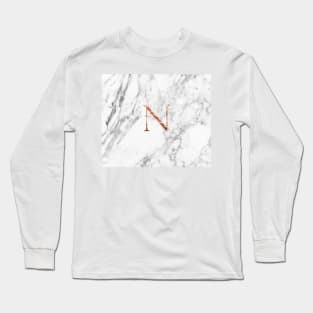 Monogram rose marble N Long Sleeve T-Shirt